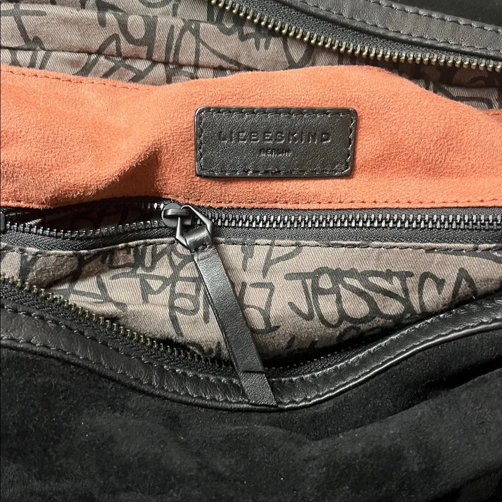 Liebeskind Black Woven Leather Satchel